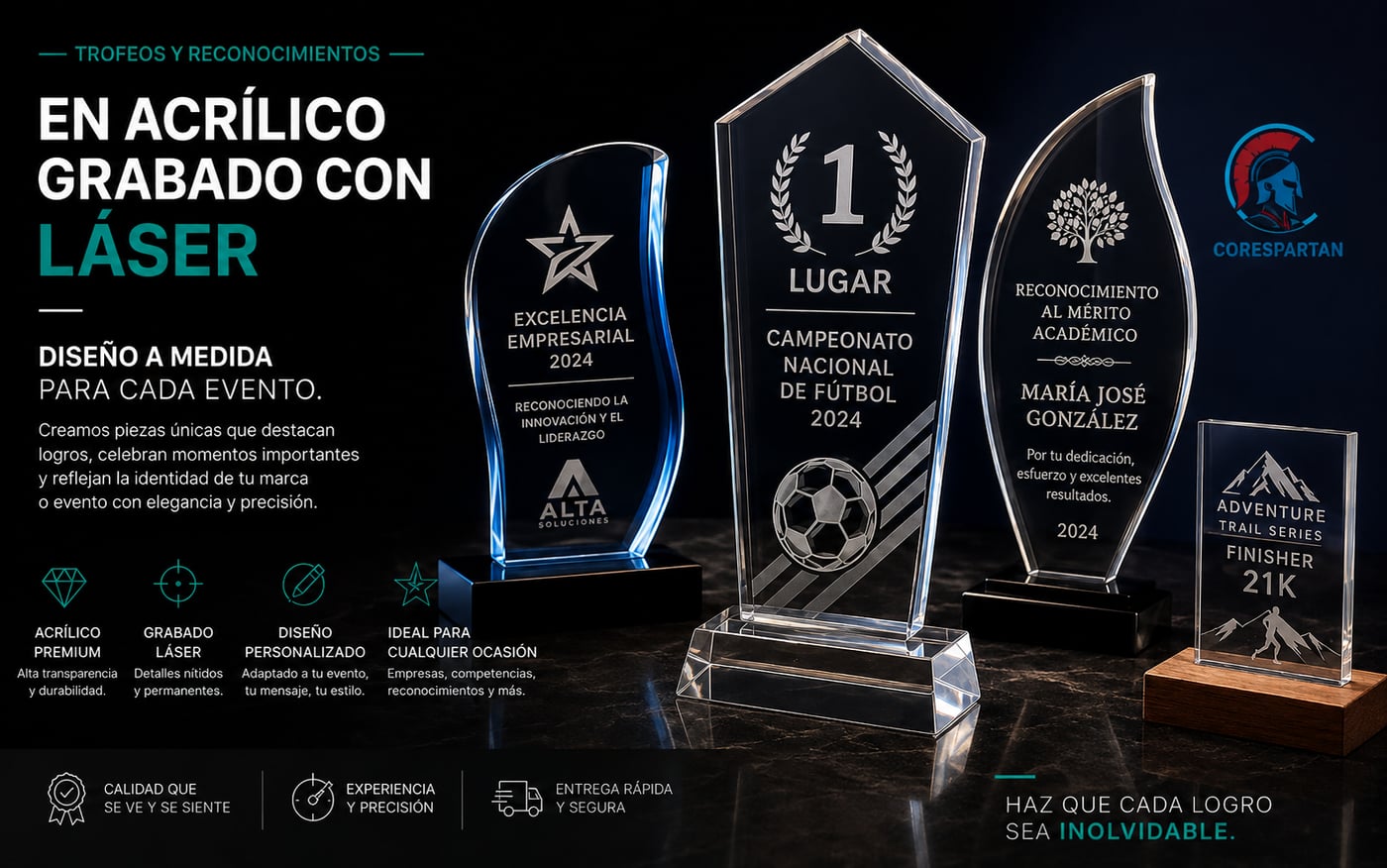 Premios acrílicos